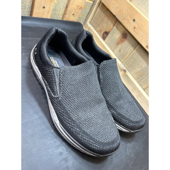 Skechers Mens Relaxed Fit Air-Cooled Memory Foam Slip-On Shoes Size 11 Black - Picture 2 of 8